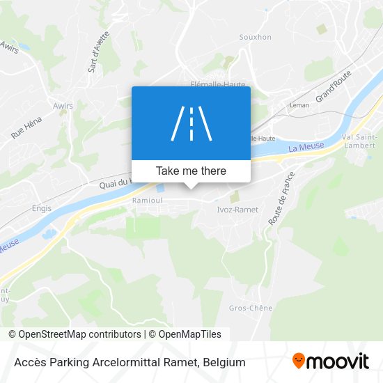 Accès Parking Arcelormittal Ramet plan