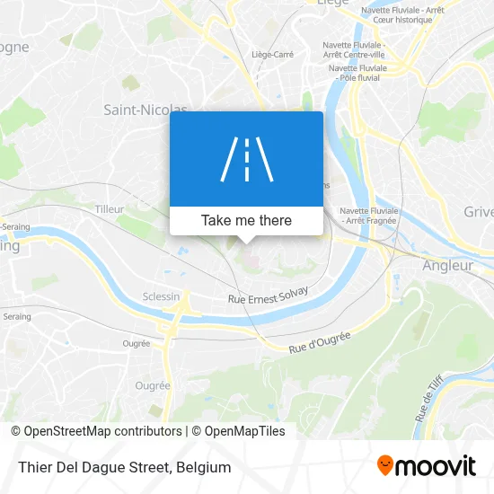 Thier Del Dague Street map