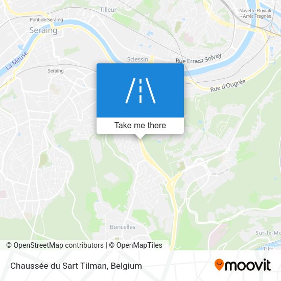 Chaussée du Sart Tilman map