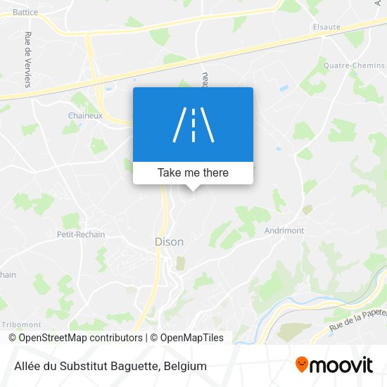 Allée du Substitut Baguette map