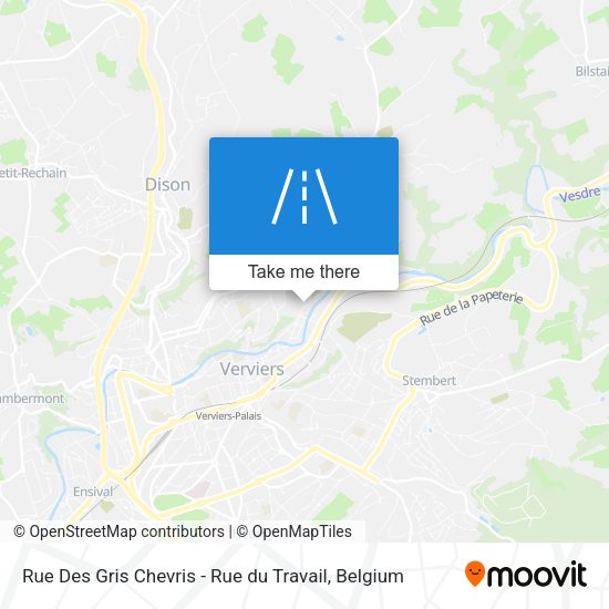 Rue Des Gris Chevris - Rue du Travail plan