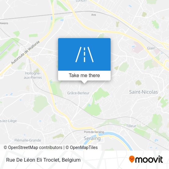 Rue De Léon Eli Troclet map
