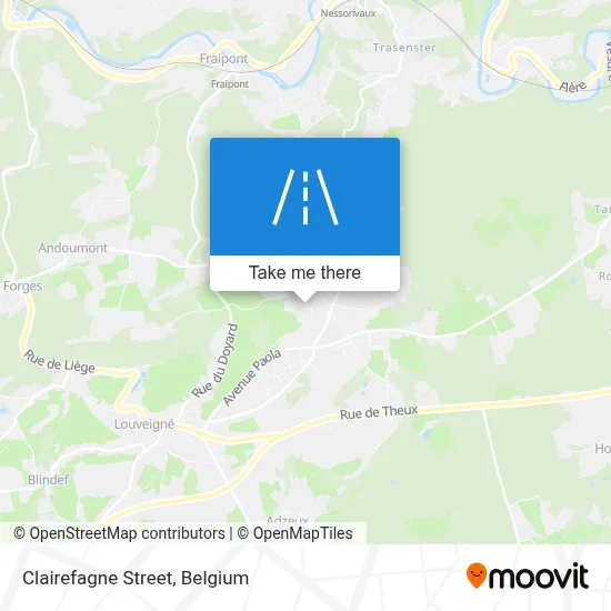 Clairefagne Street map
