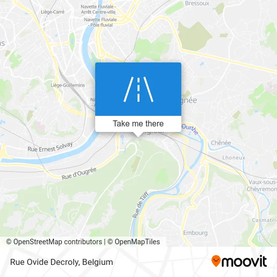 Ovide Decroly Street map