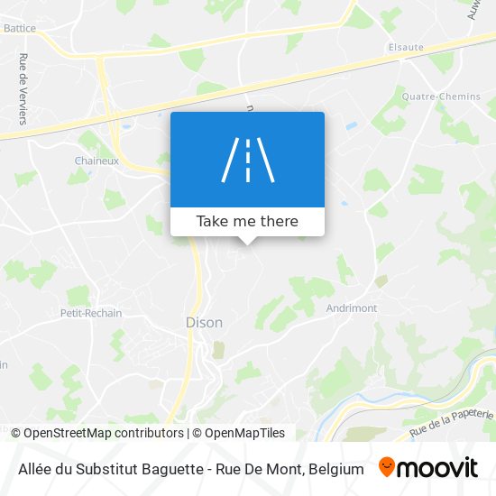 Allée du Substitut Baguette - Rue De Mont map