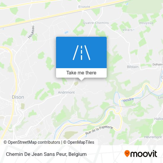 Chemin De Jean Sans Peur plan