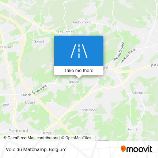 Voie du Mâtchamp plan