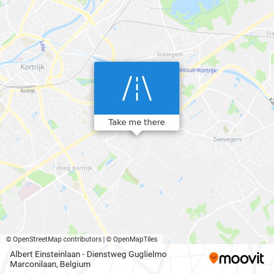 Albert Einsteinlaan - Dienstweg Guglielmo Marconilaan map