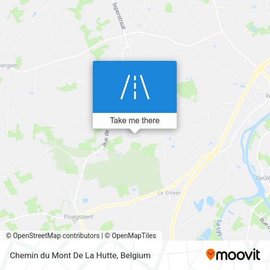 Chemin du Mont De La Hutte map