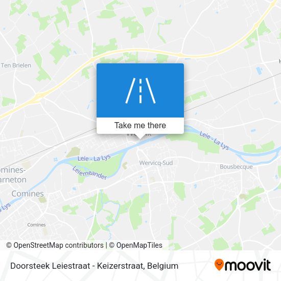 Doorsteek Leiestraat - Keizerstraat plan