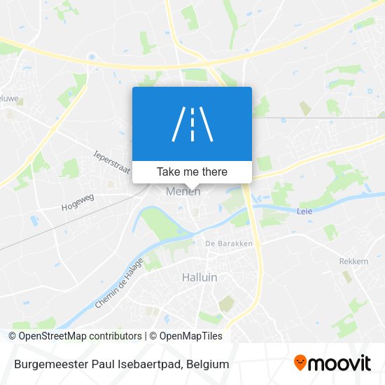Burgemeester Paul Isebaertpad map