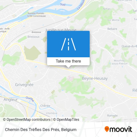 Chemin Des Trèfles Des Prés map