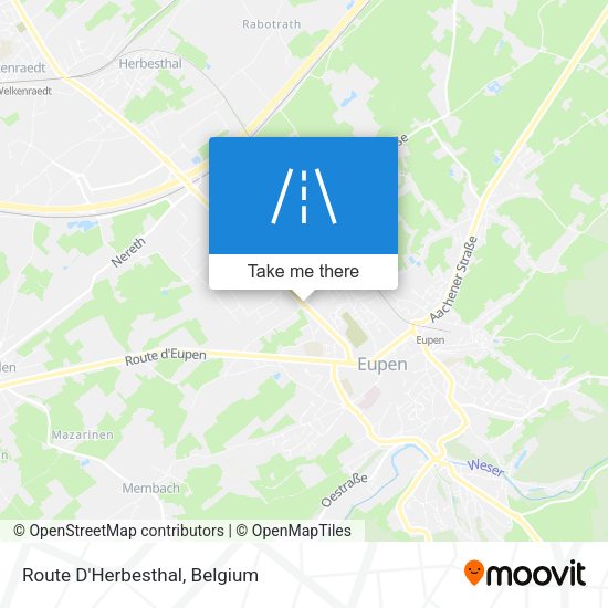 Route D'Herbesthal plan