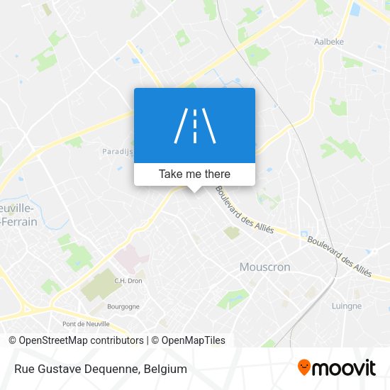 Rue Gustave Dequenne plan