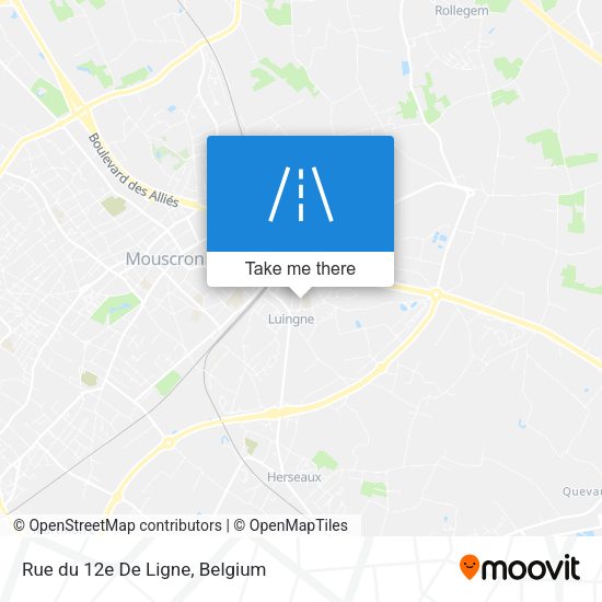 Rue du 12e De Ligne plan