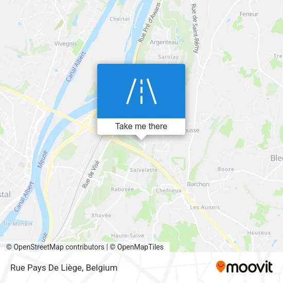 Rue Pays De Liège map