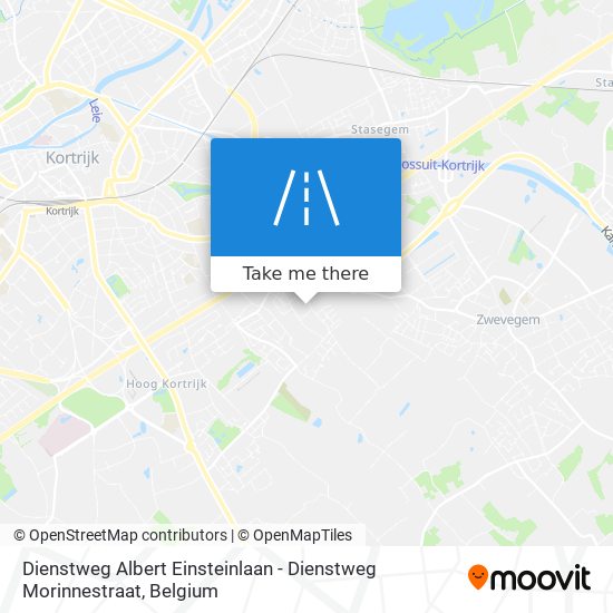 Dienstweg Albert Einsteinlaan - Dienstweg Morinnestraat map