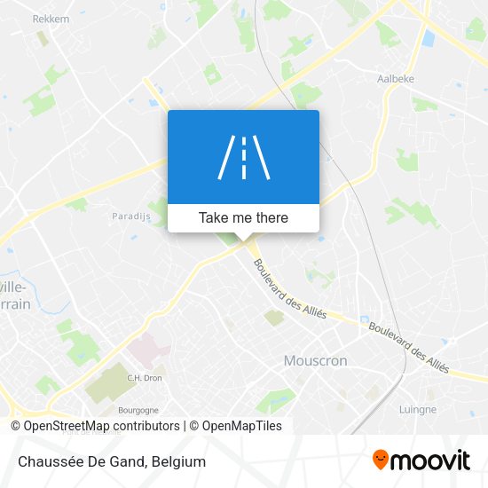 Chaussée De Gand map
