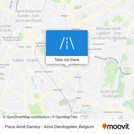 Place Aimé Dandoy - Aimé Dandoyplein map