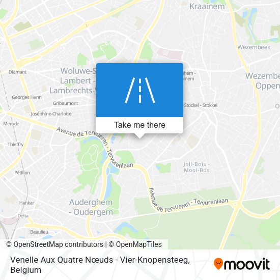 Venelle Aux Quatre Nœuds - Vier-Knopensteeg map
