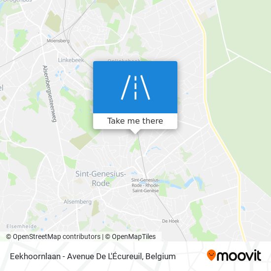 Eekhoornlaan - Avenue De L'Écureuil plan