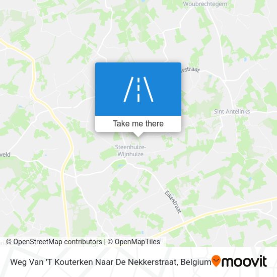 Weg Van 'T Kouterken Naar De Nekkerstraat map
