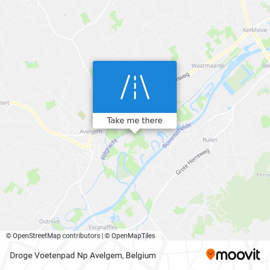 Droge Voetenpad Np Avelgem map