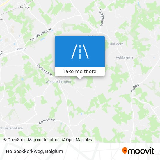 Holbeekkerkweg map