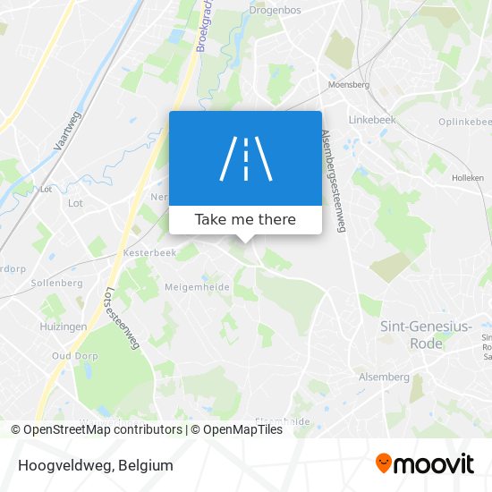 Hoogveldweg map