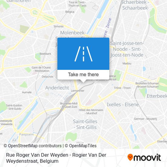 Rue Roger Van Der Weyden - Rogier Van Der Weydenstraat map