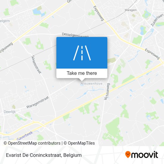 Evarist De Coninckstraat map