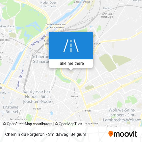 Chemin du Forgeron - Smidsweg map
