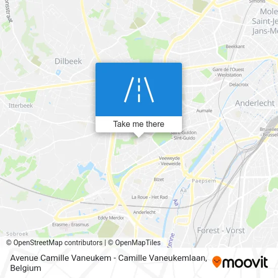 Avenue Camille Vaneukem - Camille Vaneukemlaan map