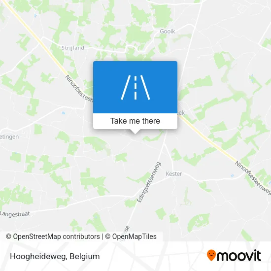 Hoogheideweg map