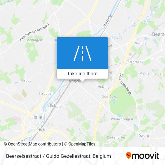 Beerselsestraat / Guido Gezellestraat map