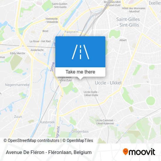 Avenue De Fléron - Fléronlaan map