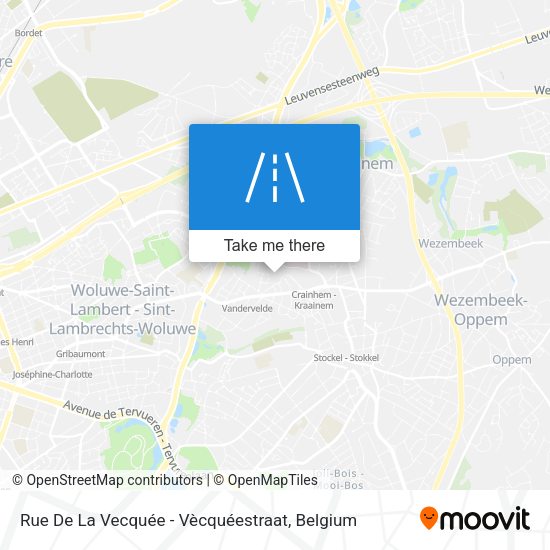 Rue De La Vecquée - Vècquéestraat map