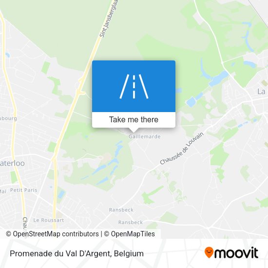 Promenade du Val D'Argent map