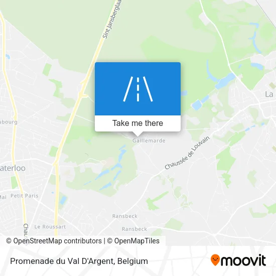 Promenade du Val D'Argent map