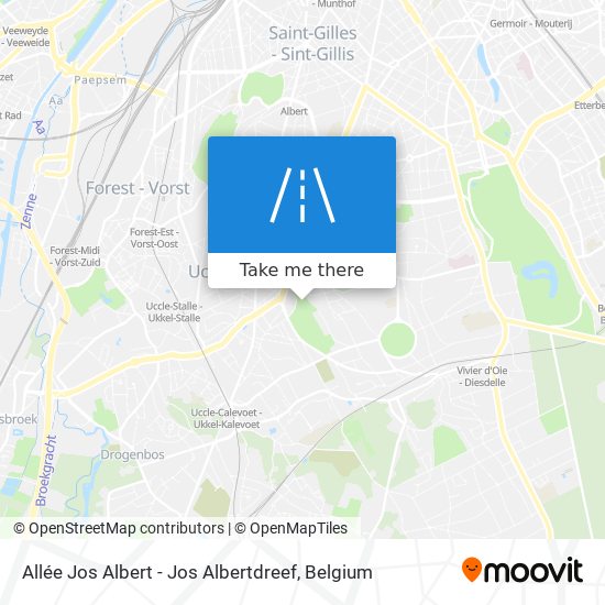 Allée Jos Albert - Jos Albertdreef plan