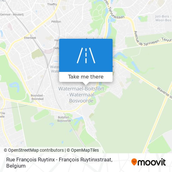 Rue François Ruytinx - François Ruytinxstraat map