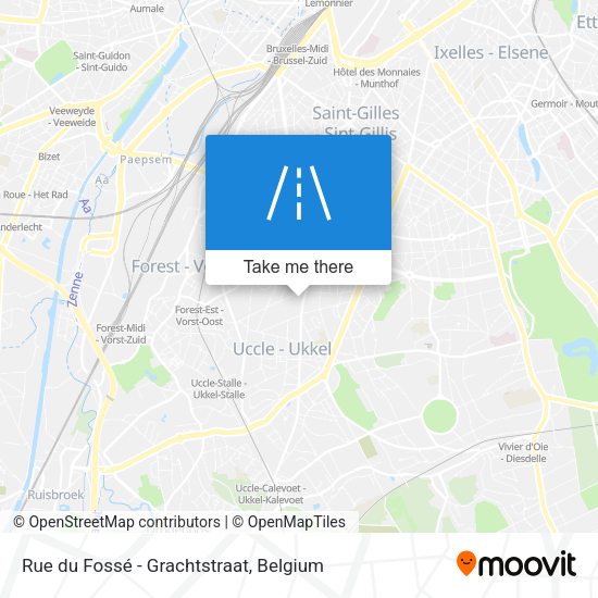 Rue du Fossé - Grachtstraat map