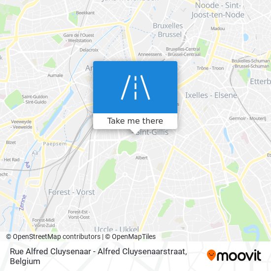 Rue Alfred Cluysenaar - Alfred Cluysenaarstraat map