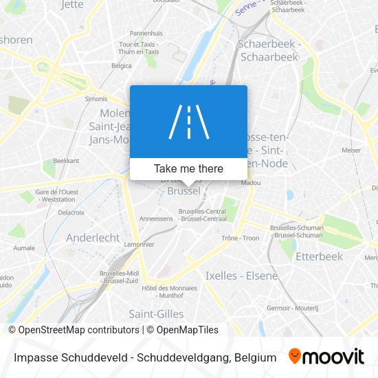 Impasse Schuddeveld - Schuddeveldgang map