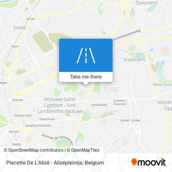 Placette De L'Alizé - Alizépleintje map