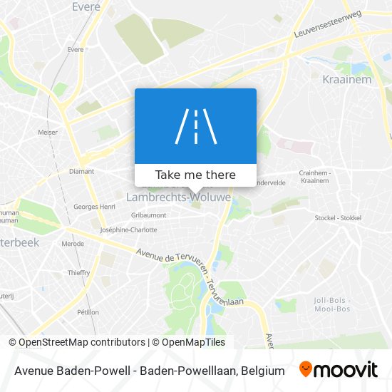 Avenue Baden-Powell - Baden-Powelllaan plan