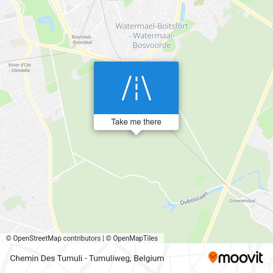 Chemin Des Tumuli - Tumuliweg map