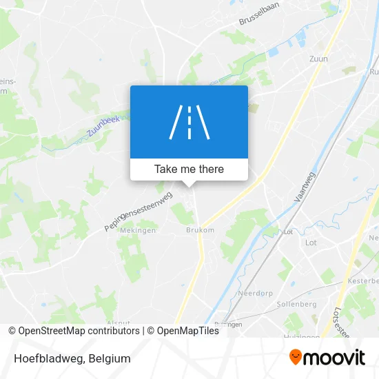 Hoefbladweg map