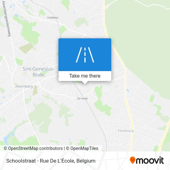 Schoolstraat - Rue De L'École map