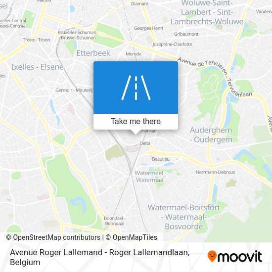 Avenue Roger Lallemand - Roger Lallemandlaan map